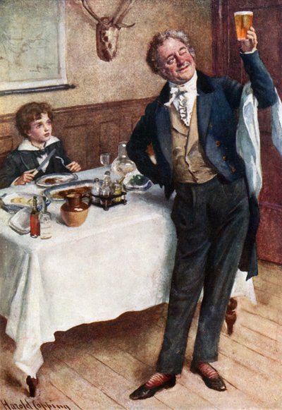 David and the Friendly Waiter by Harold Copping