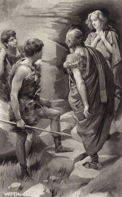 Good masters, do not harm me by Harold Copping