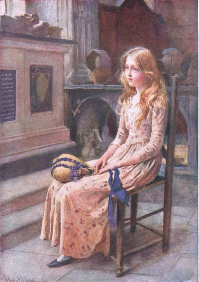 Little Nell in the Old Church, illustrations for 