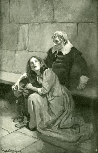 Mr. Despondency and His Daughter Much Afraid by Harold Copping