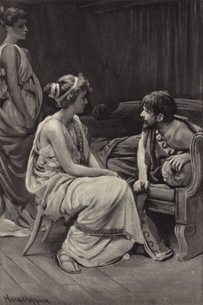 O, I am mocked, said he, And you are sent hither by some incensed god to make the world laugh at me by Harold Copping