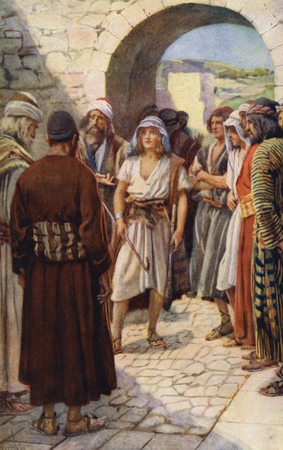 Old Testament: David Summoned Before Samuel by Harold Copping