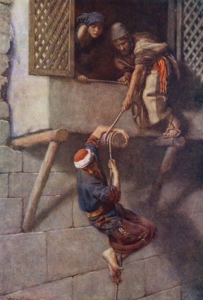 Old Testament: The Escape of the Spies by Harold Copping