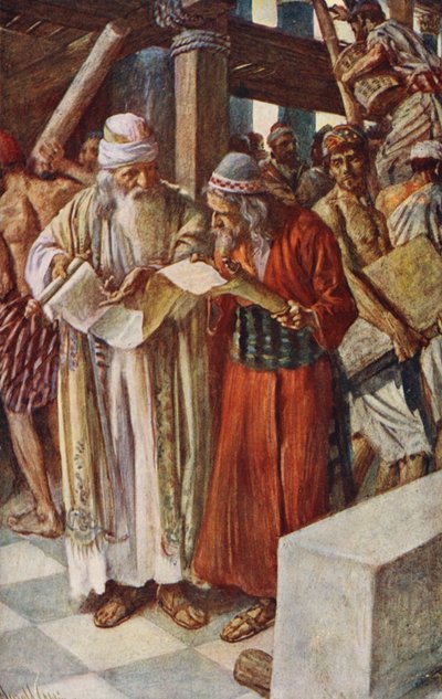 Old Testament: The Finding of the Book by Harold Copping