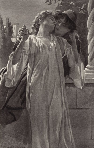 Romeo took his leave of his dear wife with a heavy heart by Harold Copping