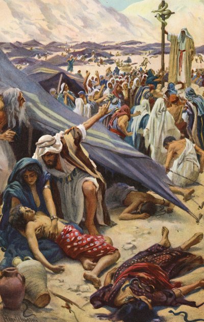 The Brazen Serpent by Harold Copping