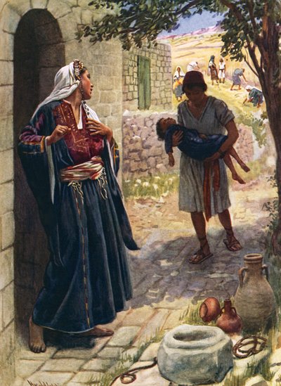 The Shunammite Woman by Harold Copping