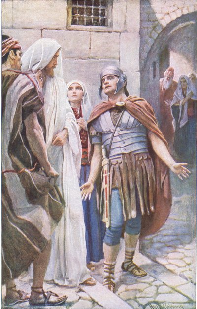 The centurion, illustration from Harold Copping Pictures: The Crown Series by Harold Copping