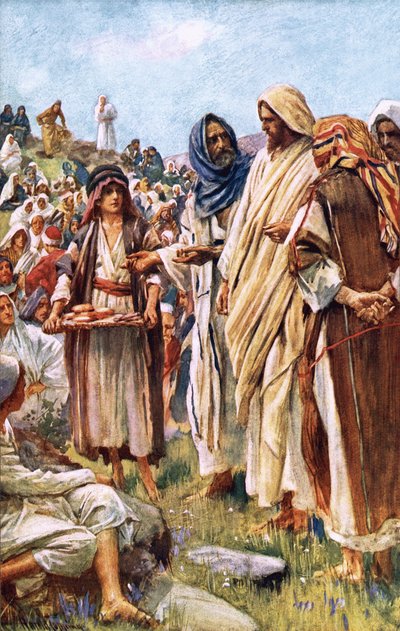The Miracle of the Loaves and Fishes by Harold Copping