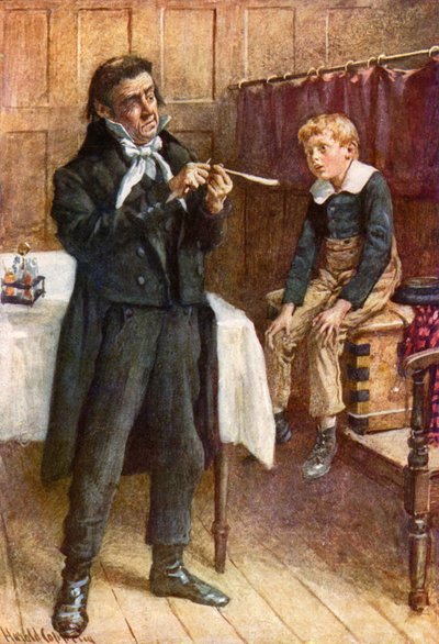 Wackford Squeers and the New Pupil by Harold Copping
