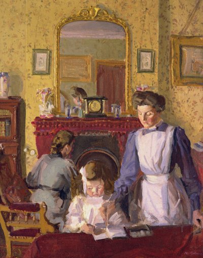 In the Nursery, Snargate Rectory by Harold Gilman
