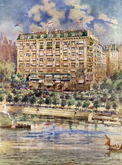 River front of The Savoy Hotel by Harold Oakley