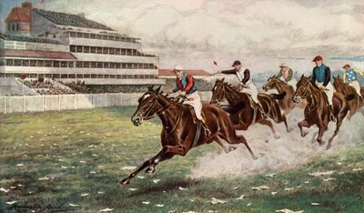 Isinglass Winning the Derby by Harrington Bird