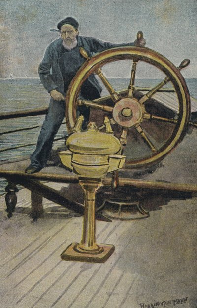 John Maynard, helmsman on Lake Erie in poems by Horatio Alger Jr and Theodor Fontane by Harrington Mann