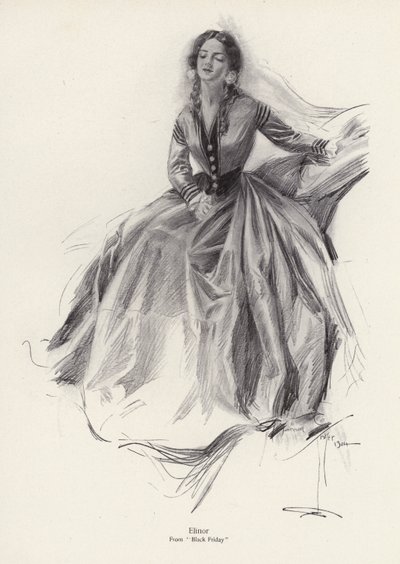 The character Elinor from Black Friday by Harrison Fisher