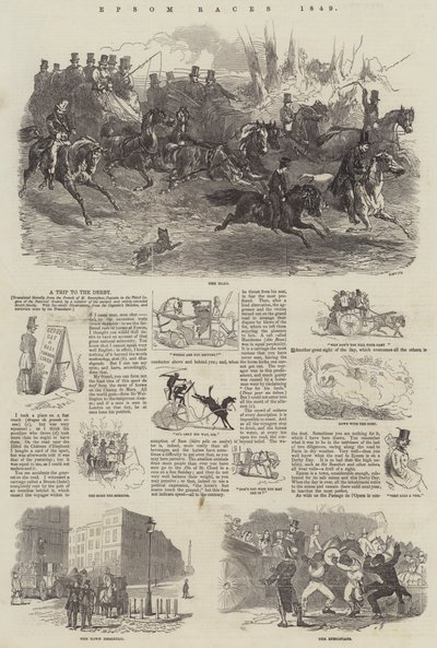 Epsom Races by Harrison William Weir