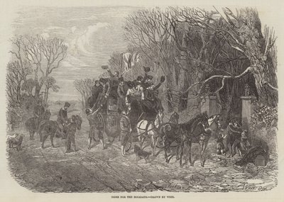 Home for the Holidays by Harrison William Weir