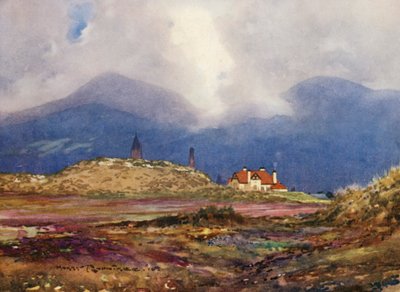 Golf Courses: Newcastle, the Ninth Carry and the Club House by Harry (1878 1950) Rountree
