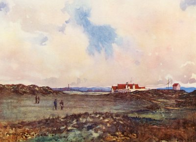 Golf Courses: Portmarnock, the Second Shot at the Eighteenth Hole by Harry (1878 1950) Rountree