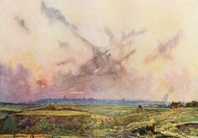 Golf Courses: St Andrews, the Town in the Distance by Harry (1878 1950) Rountree
