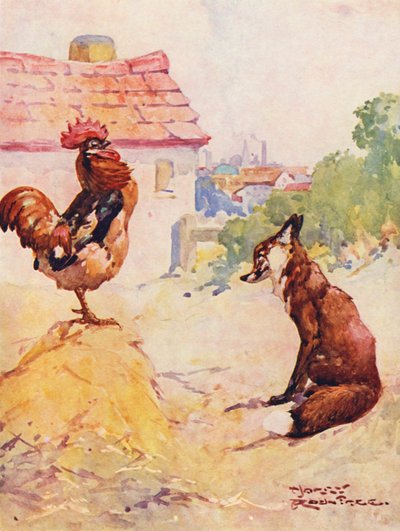 The Fox and the Cock by Harry Rountree