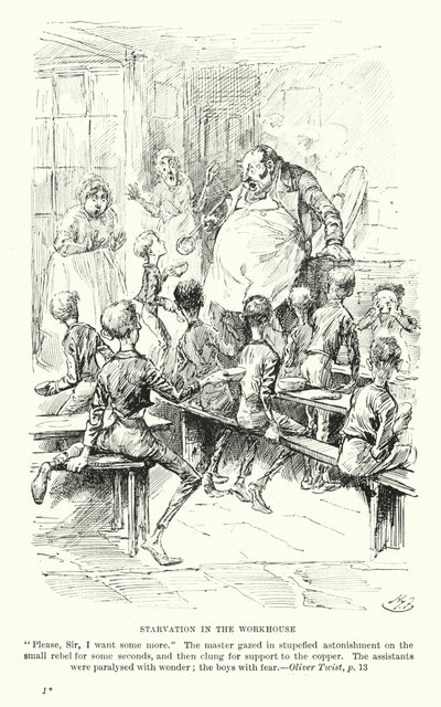 Illustration for Oliver Twist by Charles Dickens by Harry (after) Furniss