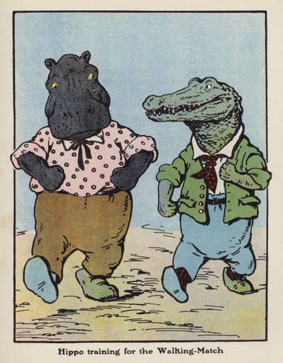 Hippo training for the Walking-Match by Harry B Neilson