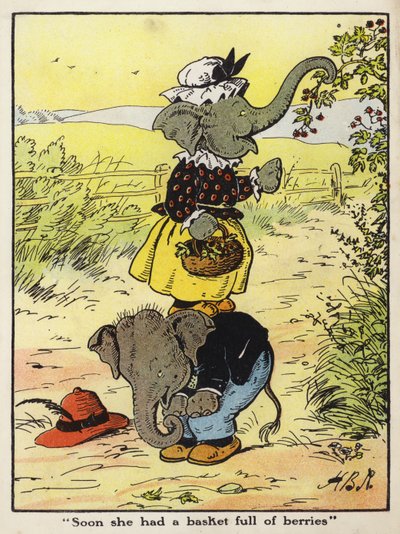 Soon she had a basket full of berries by Harry B Neilson