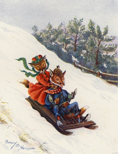 Tobogganing by Harry B Neilson