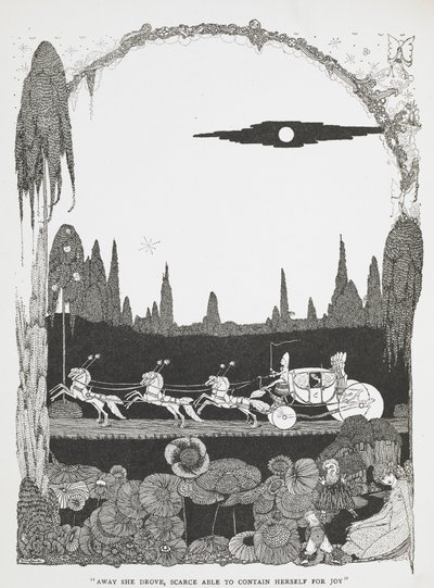 Away she drove, scarce able to contain herself for joy. Illustration for the story 