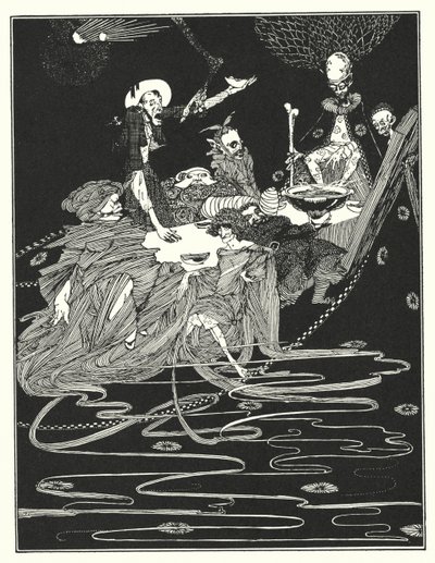 Edgar Allan Poe: King Pest by Harry Clarke