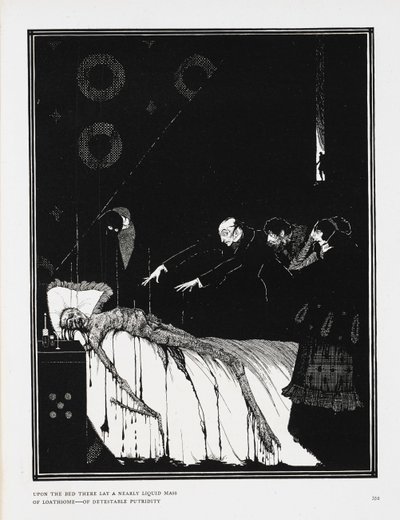 From the Bed There Lay a Nearly Liquid Mass of Loathsome Putridity by Harry Clarke