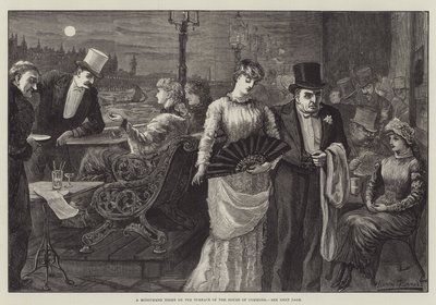 A Midsummer Night on the Terrace of the House of Commons by Harry Furniss