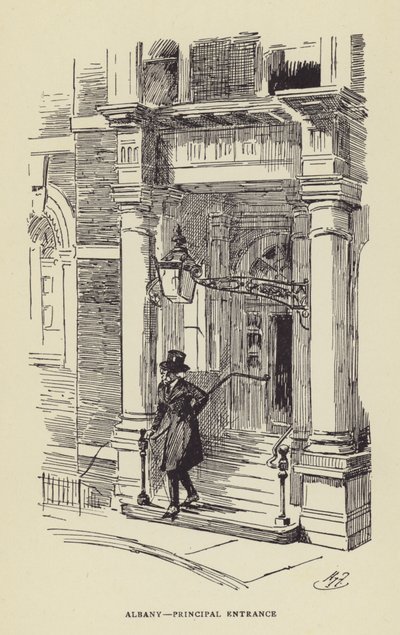 Albany, principal entrance by Harry Furniss