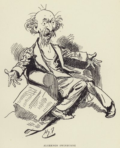 Algernon Swinburne by Harry Furniss