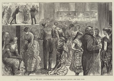 Art in the City, Conversazione at the Mansion House by Harry Furniss