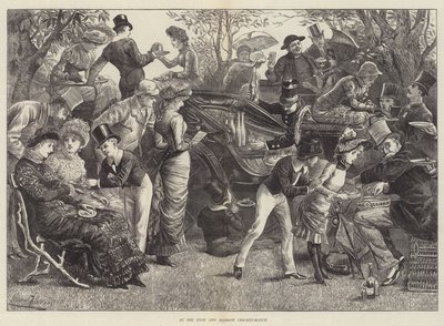 At the Eton and Harrow Cricket-Match by Harry Furniss