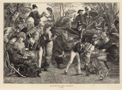 At the Eton and Harrow Cricket Match by Harry Furniss