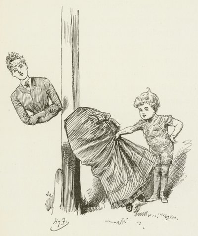 Illustration for Sylvie and Bruno by Harry Furniss