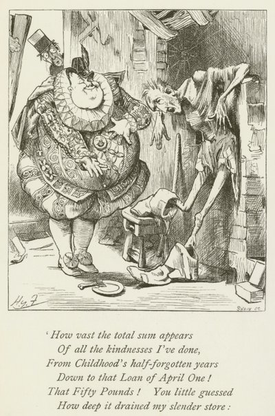 Illustration for Sylvie and Bruno by Harry Furniss