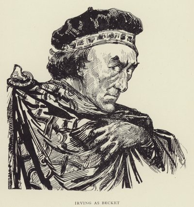 Irving as Becket by Harry Furniss