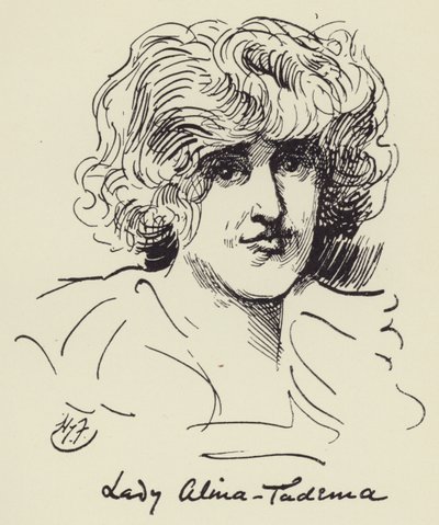 Lady Alma Tadema by Harry Furniss