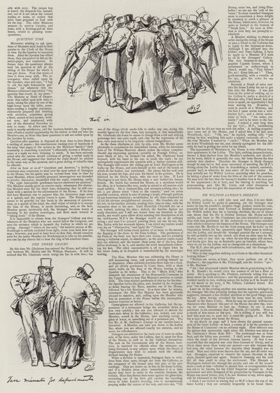 Life in Parliament, Strangers in the House by Harry Furniss