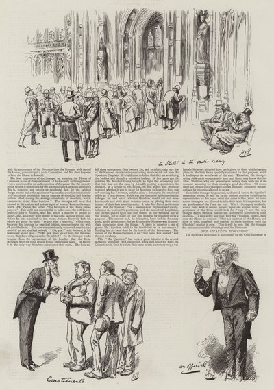 Life in Parliament, Strangers in the House by Harry Furniss