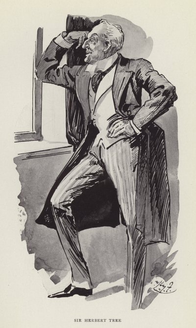 Sir Herbert Tree by Harry Furniss