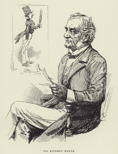 Sir Richard Mayne by Harry Furniss
