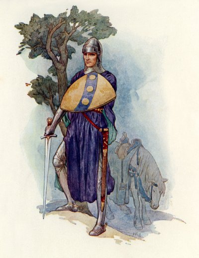 A Knight barring the way by Harry George Theaker