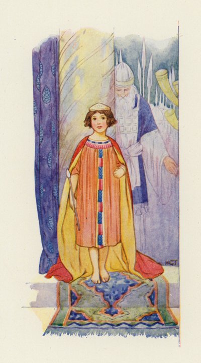 Again the people shouted, God save the King! by Harry George Theaker