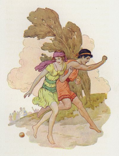 Atalanta Saw It Fall by Harry George Theaker
