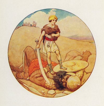 David seized the giant